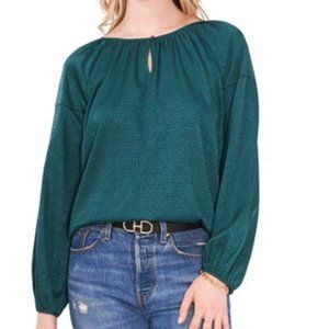 VINCE CAMUTO Jacquard Woven Top Size: L
